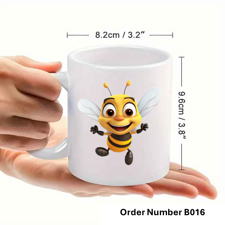 Personalised Bee Print Mug