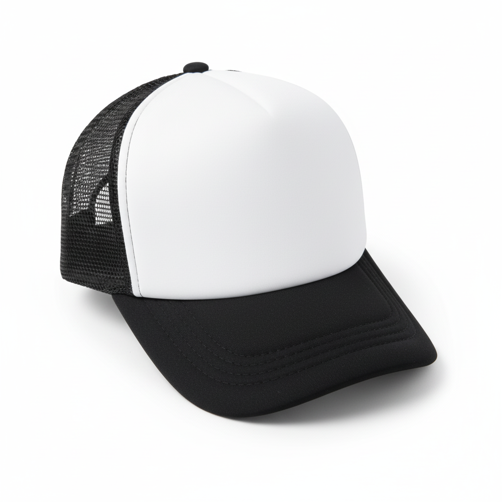 Black Trucker Cap